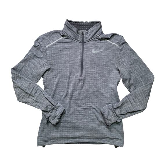Nike Therma Sphere Half Zip Men’s Small Gray Running Top BV4713-069 - Picture 1 of 8